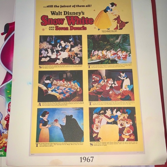 VINTAGE DISNEY PRINTS SNOW WHITE - Picture 8 of 9
